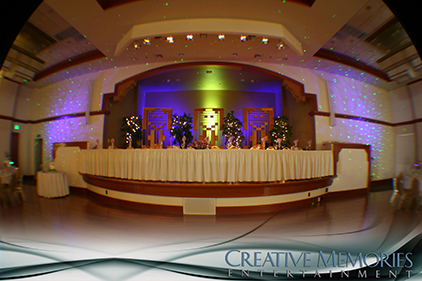 Timber Creek ballroom, Bliss wedding lighting, 